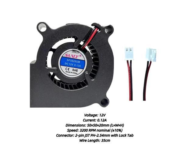 Suitable for SF5020SM, SF5020SL, and F5020 models: 50mm centrifugal 12V 0.12A fan Ultra-quiet turbine fan, suitable for air purifiers,...