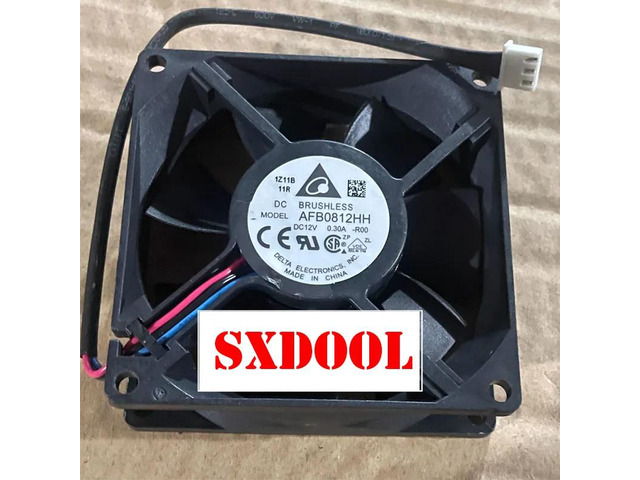 Suitable for AFB0812HH-R00 8025 12V 0.30A 80mm 8cm three-wire alarm function server inverter axial DC brushless cooling fan
