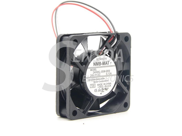 2406KL-05W-B59 DC 24V 0.13A 6cm 6015 60*60*15 mm 3-wire converter cooling fan