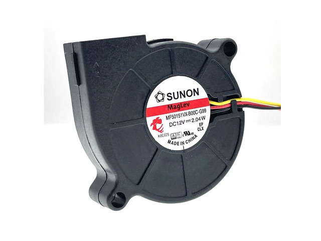 (2wire) 3D printer blower 5015 12V 0.17A MF5015VX-B00C-G99 Sunon magnetic levitation bearing fan centrifugal DC cooling turbine fan