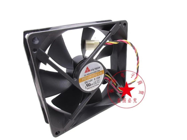 A 9cm fan for the FD129225LL-N server, DC 12V 0.12A, dimensions 90x90x25mm, three-line server cooling fan.