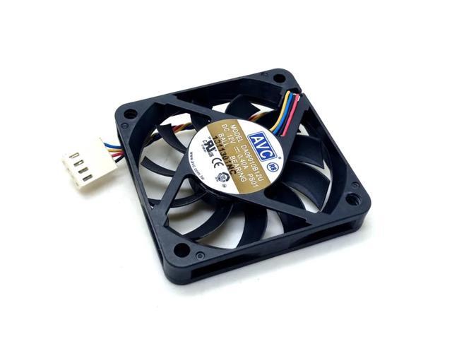 60mm PWM ultra-thin fan, suitable for DA06010B12U, 10mm thick, 6010 12V 0.40A, 60*60 ultra-thin airflow cooling.