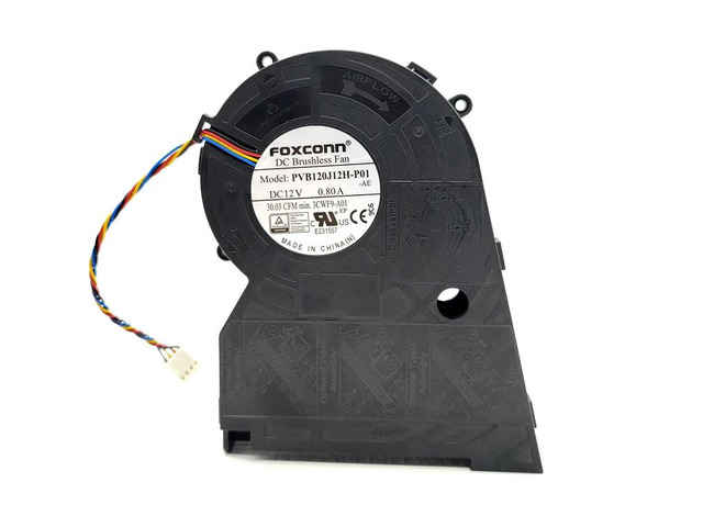 PVB120J12H is suitable for 12V 0.8A side-blowing fans, 140x110x33mm CPU devices, 4-wire.