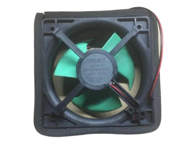 FBA11J10M is suitable for refrigerator cooling fans, DC 9V 0.17A, 113x113mm, 2 wires.