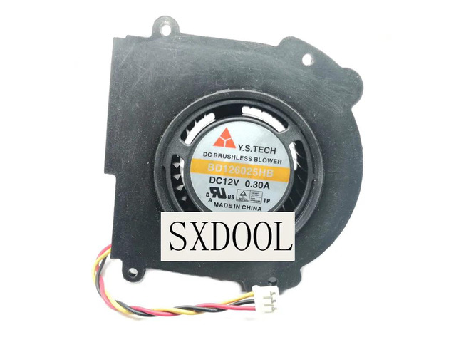 6025 12V 0.3A BD126025HB Spherical Centrifugal Blower Turbine Cooling Fan 60mm x 25mm (6cm)