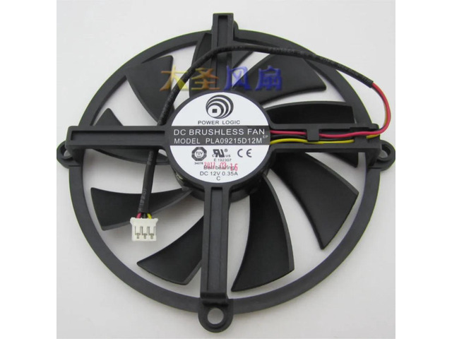 PLA09215D12M DC 12V 0.35A 100mm ball bearing HD5850/5870/5830 graphics card cooling fan