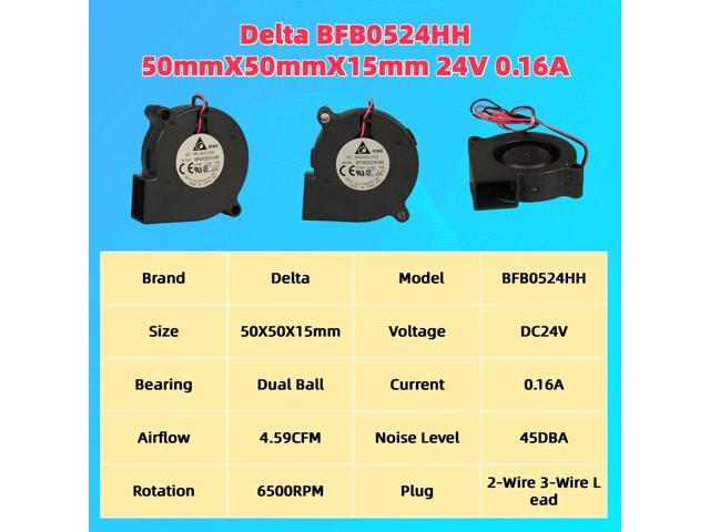 BFB0524HH axial fan blower, suitable for 3D printer accessories.