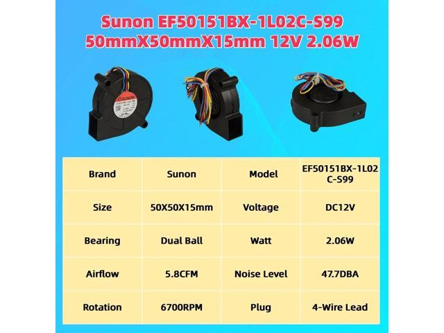 EF50151BX-1L02C-S99 Axial Fan Blower, suitable for 3D printer accessories.