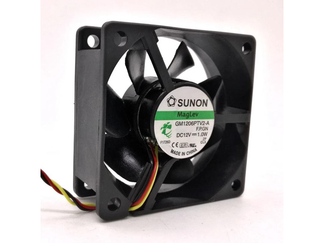 60mm DC12V 1.0W, 6CM silent magnetic levitation three-wire cooling fan suitable for GM1206PTV2-A 6025