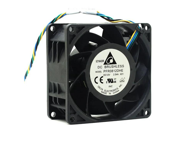 8038 Powerful 8cm/80mm Fan for PFR0812DHE Server Cooling Fan DC 12V 2.54A 80x80x38mm 4-Wire PWM Heatsink