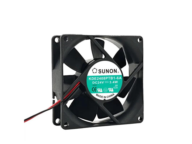 Suitable for KDE2408PTB1-6A 80x80x25mm DC 24V 3.4W industrial cooling fan (2 wires).