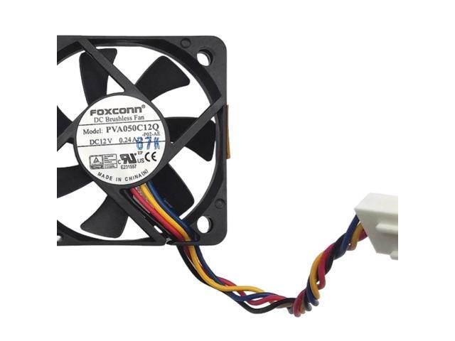 Suitable for PVA050C12Q 5010 5CM PWM fan, 12V 0.24A hydraulic bearing silent ultra-thin 4-wire adjustable heatsink.