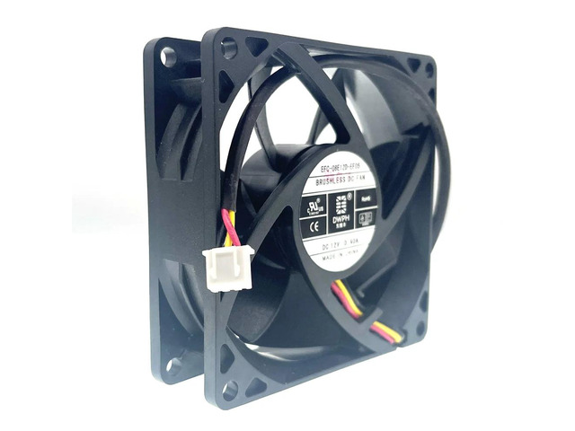 DWPH EFC-08E12D-EF05 8cm 80mm DC 12V 0.40A 80*25mm Three-wire elevator inverter cooling fan with dual ball bearings