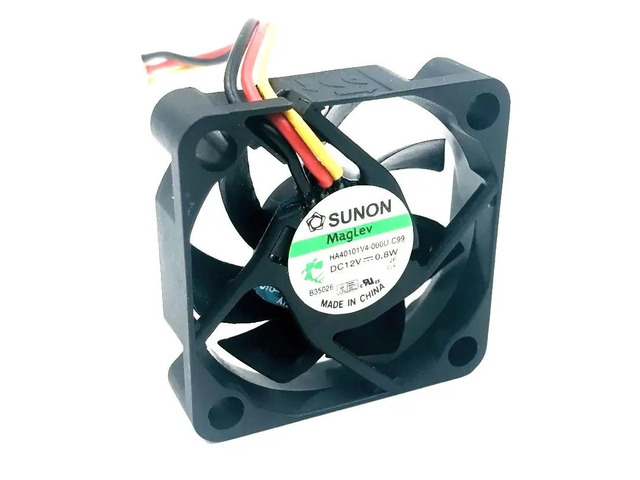 Two HA40101V4-0000-c99 CPU coolers (4010, 40mm x 4cm, 40*40*10mm), 12V 0.8W 0.06A, 3-pin connector supports speed measurement.