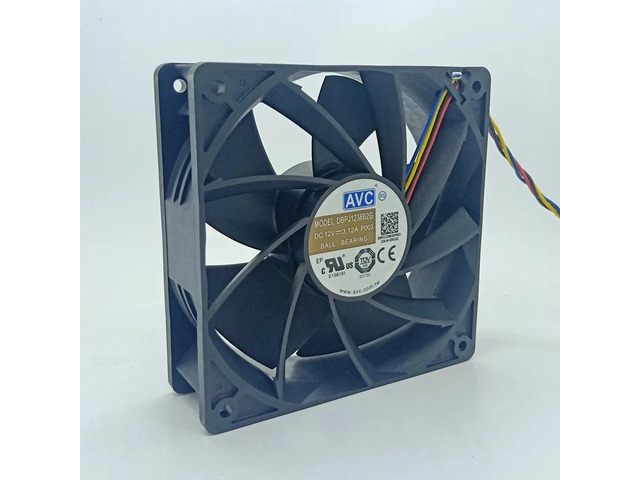The DBPJ1238B2G features a 120mm x 12cm high-speed, powerful cooling fan with a speed of up to 7000 RPM, suitable for 12038 12V 4-wire PWM mining...