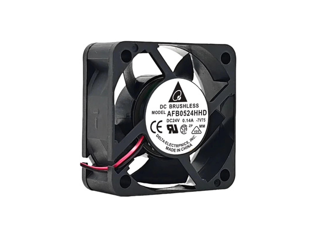AFB0524HHD 24V 0.14A Cooling Fan - 50x50x20mm, 3584RPM, 3.36W, Dual Ball Bearing, suitable for inverters and industrial equipment.