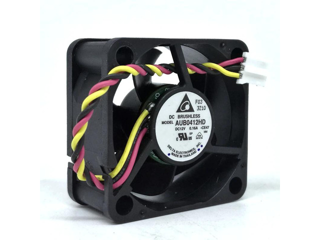 40mm fan (40x40x20 mm) suitable for AUB0412HD, silent 4cm fan, 4020 DC 12V 0.16A, 3-pin computer case power supply cooling fan.
