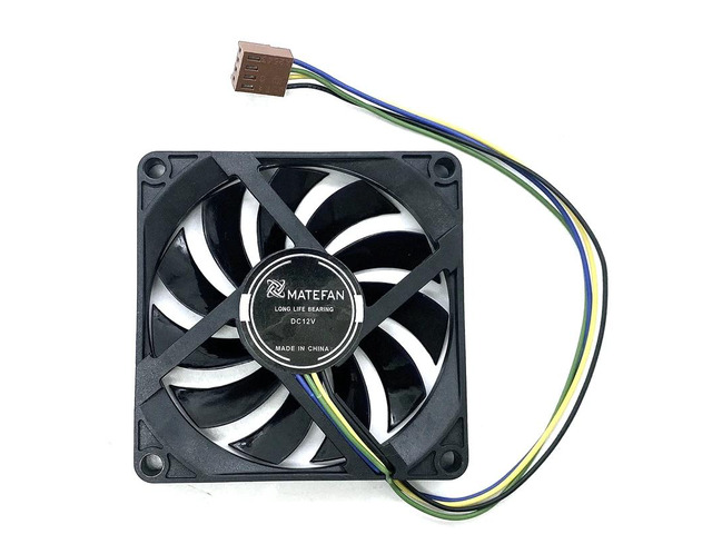 8010 80mm 8cm Silent Fan, PWM Spherical Ultra-thin 4-pin Speed Control for Computer CPUs, Power Supplies, ITX Small Cases, 12V, 8cm
