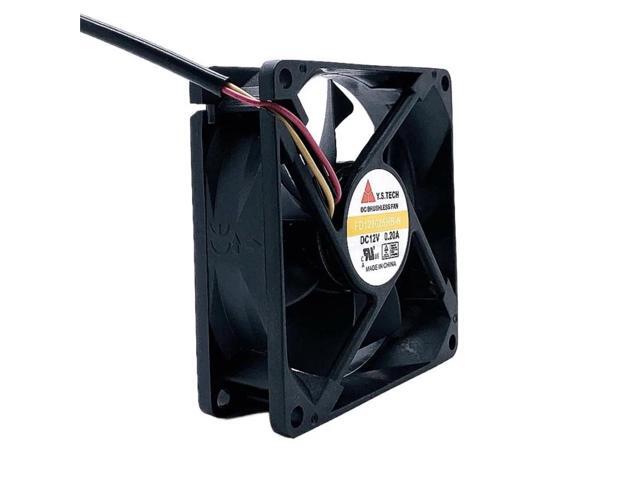 FD128025HB-N 8cm 8025 80mm Fan DC 12V 0.20A Dual Ball Bearing Cooling Fan 3-Wire 3P Chassis Fan