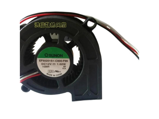 Suitable for EF50201S1-C000-F99 5020 DC12V 1.02W three-line projector cooling fan