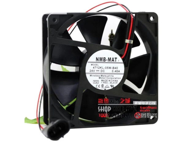 Dedicated axial chassis cooling fan for 4712KL-05W-B40 PQ1 24V 0.48A ACS800 drive