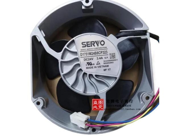 Server fan, suitable for servo motor D1751M24B8CP323, 24V 3.4A cooling fan.