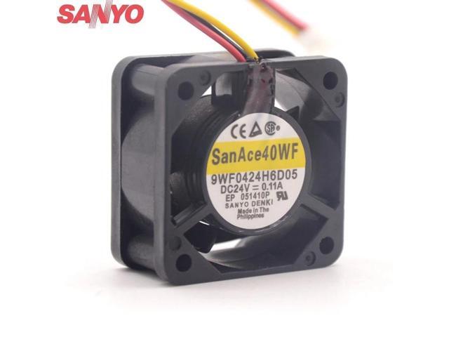 Suitable for 9WF0424H6D05 4020 DC 24V 0.11A 3-pole axial cooling fan (waterproof)