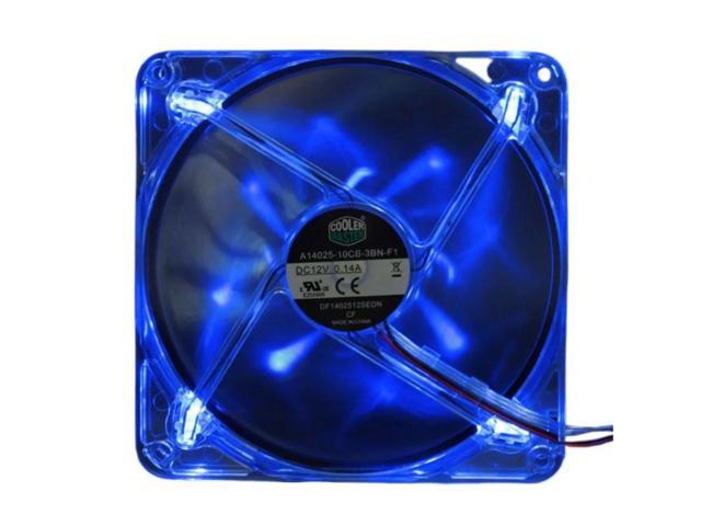 140mm LED Cooling Fan for Computers (A14025-10CB-3BN-F1) 14cm 12V 0.14A 1000RPM Silent LED Lighting Cooling Fan