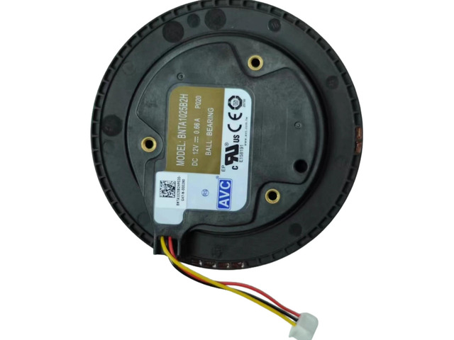 Suitable for BNTA1025B2H 100x25mm DC 12V 0.66A dual ball bearing blower 4500RPM 1.8W centrifugal air purifier cooling fan.