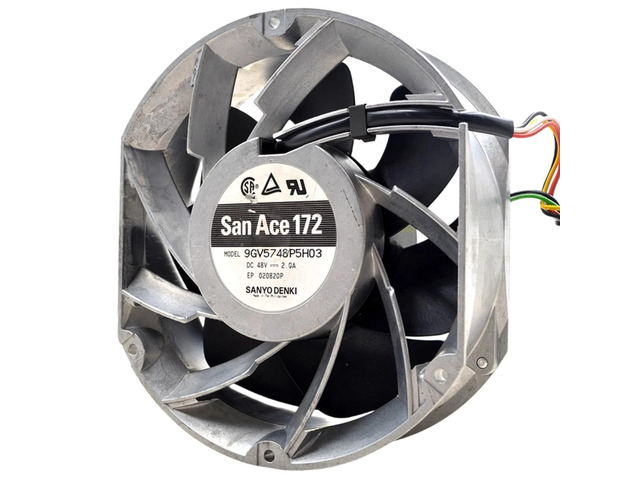 Suitable for motor 9GV5748P5H03, 172x150x51mm, oval shape, 48VDC, 96W, 400CFM, high torque industrial fan, 6300RPM.