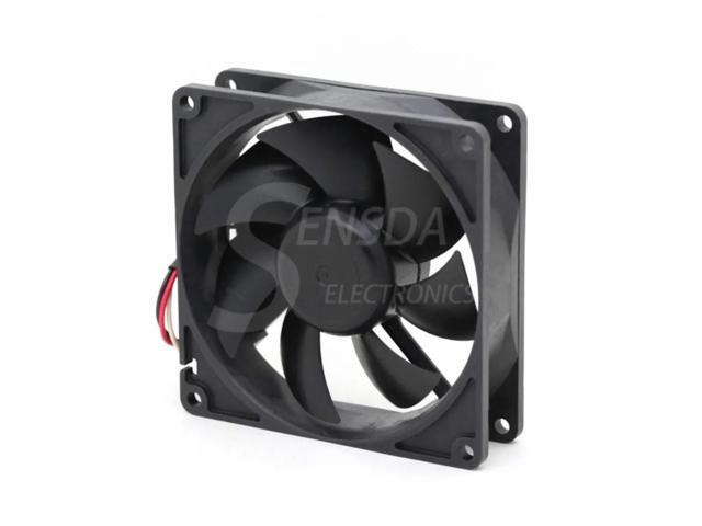 A 92mm DC 24V fan suitable for the 9WF0924H4031, measuring 92x92x25mm, with a current draw of 0.13A, waterproof axial cooling.