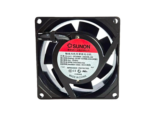 Suitable for SF23080A 2083HBL. GN AC 220V 240V 80mm fan 80x80x38mm ball bearing 2850RPM industrial axial flow cooling cabinet cooler