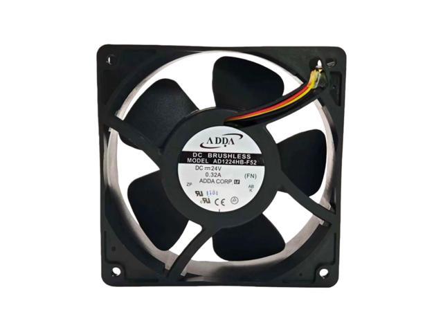 AD1224HB-F52 DC 24V 0.32A 12038 Ball Bearing Cooling Fan 120x120x38mm 2800RPM 105CFM Industrial Fan