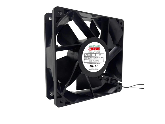 LPH12A99 120mm EC Axial Fan 100-240V AC 123.9CFM Blower 3500RPM Ball Bearing Cooling, Suitable for Inverters/Welding Machines