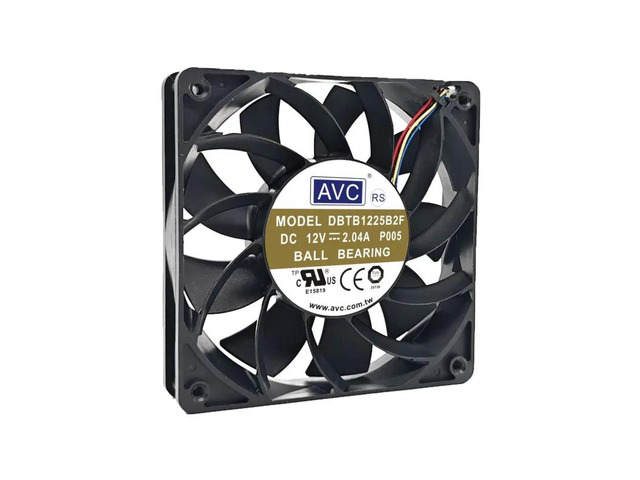 Suitable for DBTB1225B2F 120x120x25mm DC 12V 2.04A high-speed, high-airflow 4-pin fan.