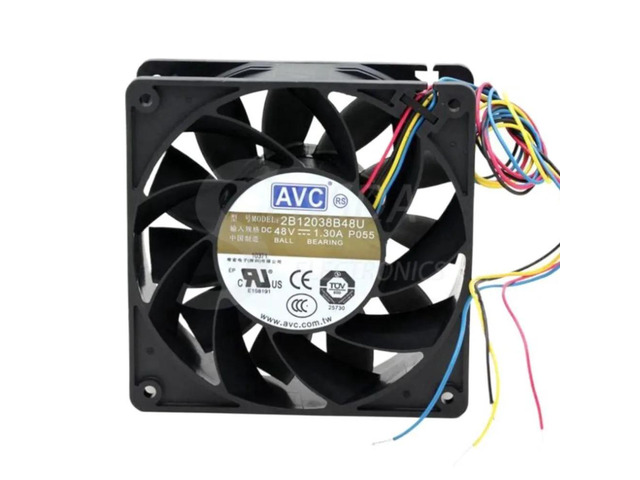 Suitable for 2B12038B48U -P055 DC 48V 1.3A 12cm 120mm 12038 4-wire PWM server inverter axial cooling fan heatsink.
