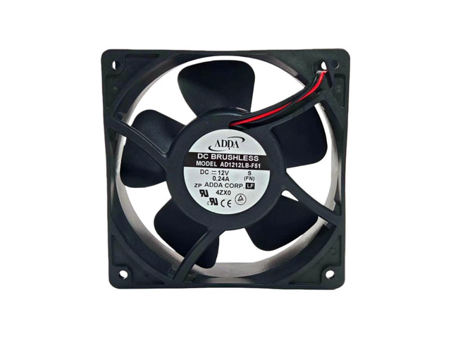Suitable for AD1212LB-F51 DC12V 0.24A 120x120x38mm ball bearing cooling fan 1950RPM 71.6CFM silent industrial ventilation fan.