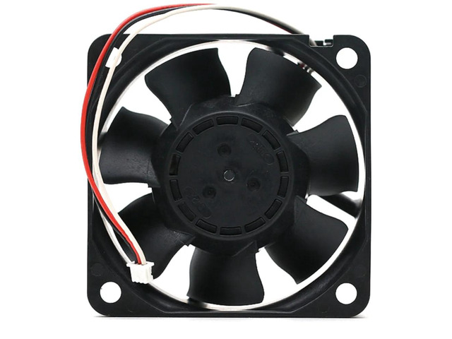 60mm fan, 12V 0.24A, 6cm dual ball bearing cooling for 06025SS-12N-AT 6025, providing efficient airflow at 23.3CFM 4700RPM.