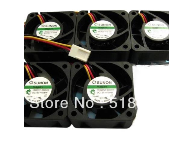 Two ultra-quiet fans suitable for Maglev HA40201V4-0000-C99 (4cm x 40*40*20mm, DC 12V, 0.6W).