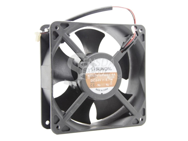 A 120mm DC 24V cooling fan for the KDE2412PMB1-6A, 6.7W power, 120x120x38mm dimensions, axial fan, suitable for server applications.