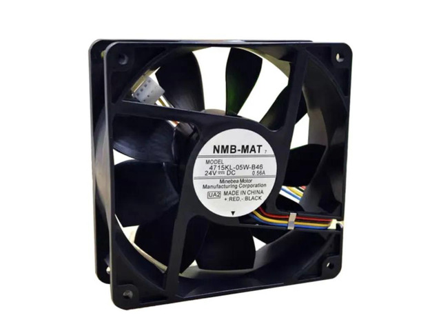 Suitable for 4715KL-05W-B46 120x120x38mm DC 24V 0.56A dual ball bearing industrial fan.