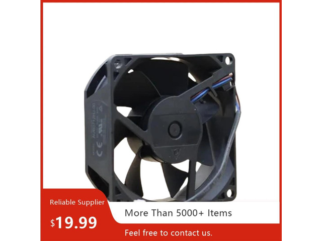 Model AUB0712HJ-00, 75mm x 75mm x 25mm, DC 12V, 0.40A high-airflow projector cooling fan suitable for projectors.