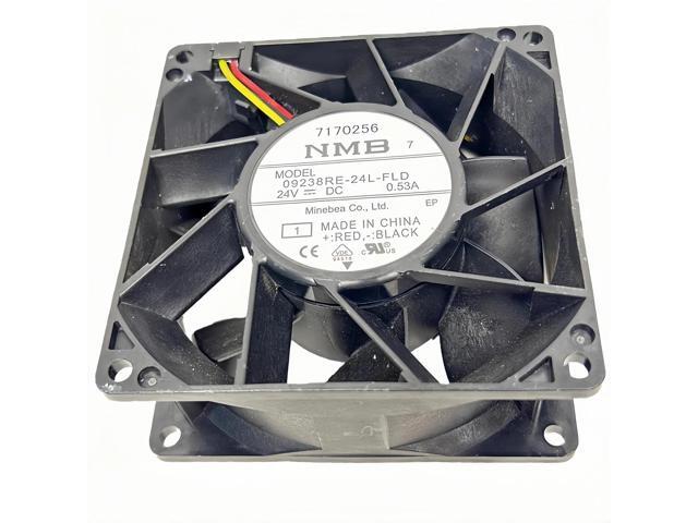 09238RE-24L-FLD 92x92x38mm 24V 0.53A Cooling Fan, 9CM Fan, Suitable for Inverters, Industrial-Grade Cooling
