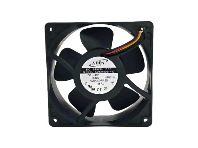 AD1248UB-F52 48V 0.23A 12038 Dual Ball Bearing Cooling Fan 120CFM 3200RPM Industrial DC Fan, Suitable for Inverters