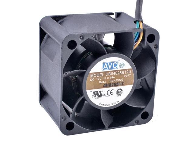 COOLING REVOLUTION DB04028B12U 40mm fan 4cm 4028 40x40x28mm 12V 0.66A Dual Ball Bearing 4-wire 4pin PWM Server Power Airflow Coo