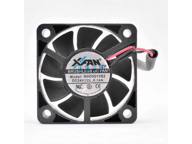RDD5015B2 5cm 50mm fan 50x50x15mm DC24V 0.18A 2 wires 2pin double ball bearings high-volume cooling fan for the inverter
