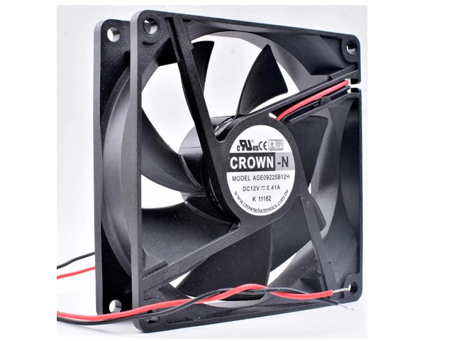 Original CROWN AGE09225S12H 9cm 9025 12V 0.41A computer chassis power cooling fa