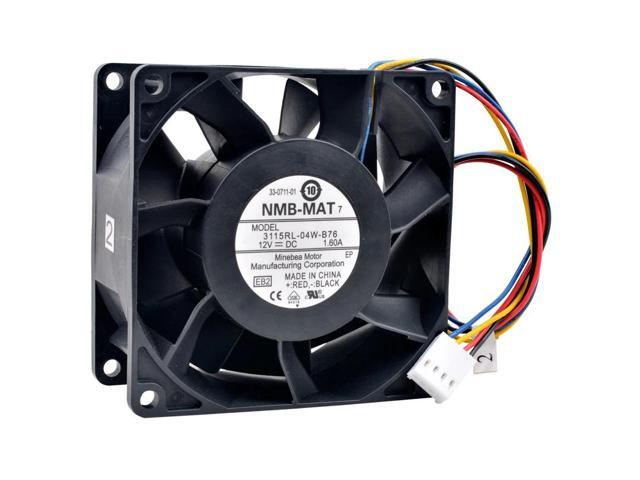 3115RL-04W-B76 80mm fan 8cm 80x80x38mm DC12V 1.60A 4 lines cooling fan for server case