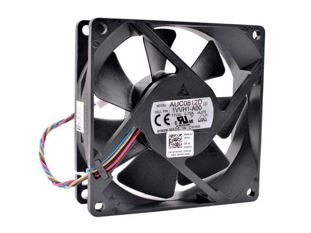 AUC0812D 1VVH1-A00 DC12V 0.70A 4-wire high-airflow CPU cooling fan for computer cases.