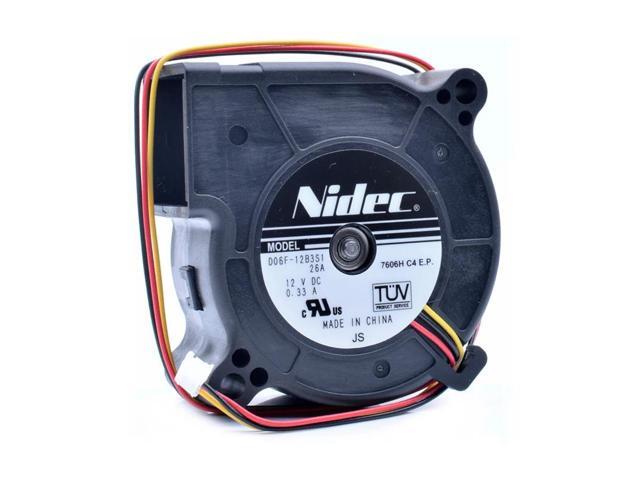 D06F-12B3S1 6cm 6025 60mm 12V 0.33A Three-wire turbine blower cooling fan